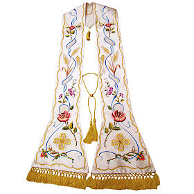 Priesterstolen: Gotische Stola Hand gestickt aus Seide Priesterstolen: Gotische Stola Hand gestickt aus Seide