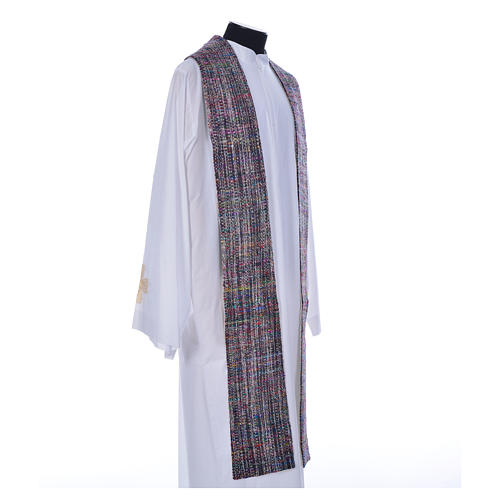 Franciscan stole in 55% silk and 45% viscose 2