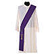 Diaconal stole in polyester with chalice and grapes embroidery s6
