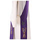 Diaconal stole in polyester with chalice and grapes embroidery s7