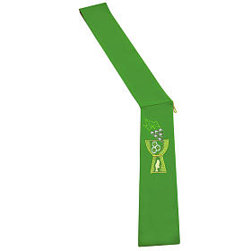 Stole: Stola diaconale 100% poliestere calice uva Stole: Stola diaconale 100% poliestere calice uva