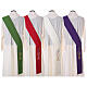 Deacon Stole in polyester with chalice and grapes embroidery s10