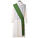 Diaconal stole in polyester with lamp, cross, ear of wheat embro s7