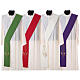 Diaconal stole in polyester with fish embroidery s1
