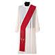 Deacon stole in polyester with fish embroidery s4
