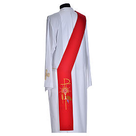 Priesterstolen: Diakon Stola Kelch Hostie und Trauben Polyester Priesterstolen: Diakon Stola Kelch Hostie und Trauben Polyester