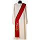 Diaconal stole in 100% polyester, lamp, Alpha and Omega s4