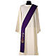 Diaconal stole in 100% polyester, lamp, Alpha and Omega s8