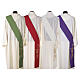 Deacon Stole in polyester with Fish and Loaves and Chi-rho s7