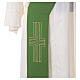 Diaconal stole in polyester with cross s3
