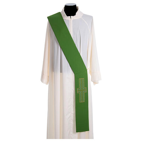 Deacon Stole in polyester with cross 2