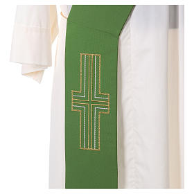 Étoles liturgiques: Etole pour diacre 100% polyester alpha et oméga