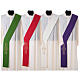 Deacon Stole in polyester with Alpha and Omega s1