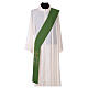 Diaconal stole in polyester with candles embroidery s1