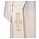Diaconal stole in polyester with candles embroidery s2