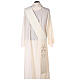 Diaconal stole in polyester with candles embroidery s3