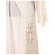 Diaconal stole in polyester with candles embroidery s4