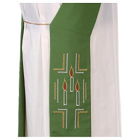 Stole: Stola diaconale 100% poliestere ceri Stole: Stola diaconale 100% poliestere ceri