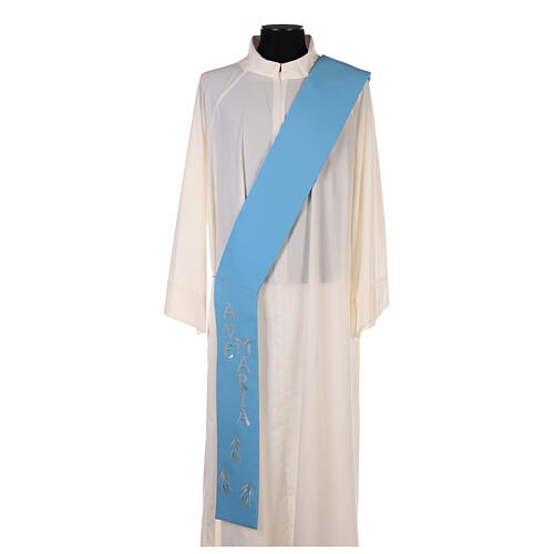 Diakon Stola Mariensymbol aus Polyester 2
