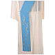 Diaconal stole in polyester with Marian symbol s7