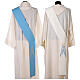 Diaconal stole in polyester with Marian symbol s10