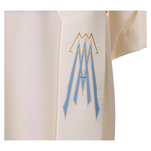 Etole pour diacre 100% polyester symbole marial 9