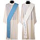 Etole pour diacre 100% polyester symbole marial s1