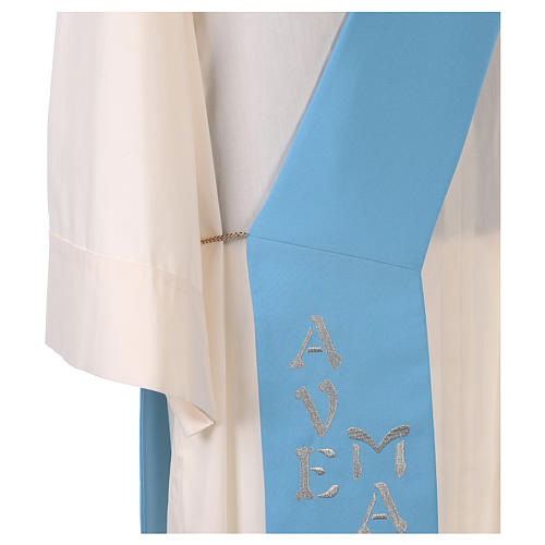 Deacon Stole in polyester with Marian symbol 9