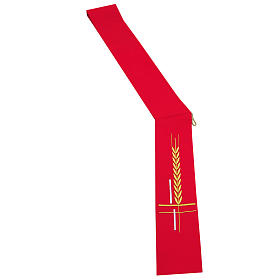 Stole: Stola da diacono 100% poliestere croce spiga Stole: Stola da diacono 100% poliestere croce spiga