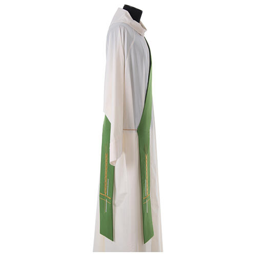 Stola da diacono 100% poliestere croce spiga 4