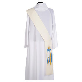 Priesterstolen: Diakon Stola mit Mariensymbol Polyester Priesterstolen: Diakon Stola mit Mariensymbol Polyester