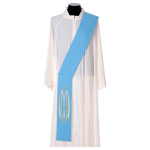 Diaconal Marian stole in polyester 3