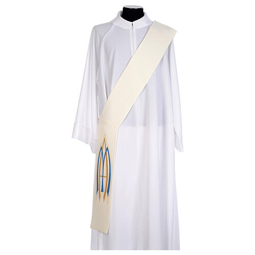 Diaconal Marian stole in polyester 5