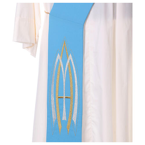 Diaconal Marian stole in polyester 7