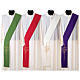 Diaconal stole in polyester with IHS and cross symbols s1