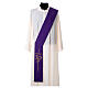 Diaconal stole in polyester with IHS and cross symbols s6