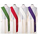 Diaconal stole in polyester with IHS and cross symbols s8