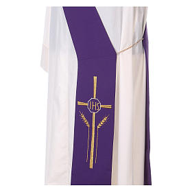 Priesterstolen: Diakon Stola mit Kreuz Weizenähre und IHS Symbol Priesterstolen: Diakon Stola mit Kreuz Weizenähre und IHS Symbol