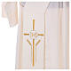 Deacon Stole in polyester with cross, ear of wheat and IHS sym s5