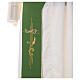 Embroidered Deacon Stole in polyester with cross and ear of wheat symbols s2