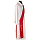 Embroidered Deacon Stole in polyester with cross and ear of wheat symbols s8
