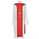 Liturgical Tristole in polyester with cross, lamp and ear of wheat symbols s8