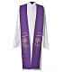 Liturgical Tristole in polyester with chalice, host, grapes and Chi-rho sym s3
