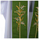 Tristole in polyester with cross and ears of wheat symbols s2