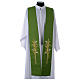 Deacon Tristole in polyester with cross and ears of wheat symbols s1