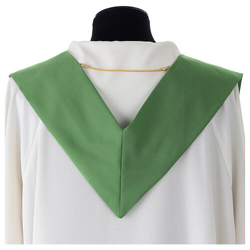 Clergy Stole in pure wool with cross and gigliuccio hemstitch Gamma 7
