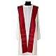 Clergy Stole in pure wool with cross and gigliuccio hemstitch Gamma s2