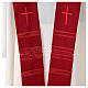 Clergy Stole in pure wool with cross and gigliuccio hemstitch Gamma s5