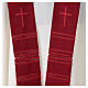Clergy Stole in pure wool with cross and gigliuccio hemstitch Gamma s3
