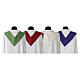 Clergy Stole in pure wool with cross and gigliuccio hemstitch Gamma s6